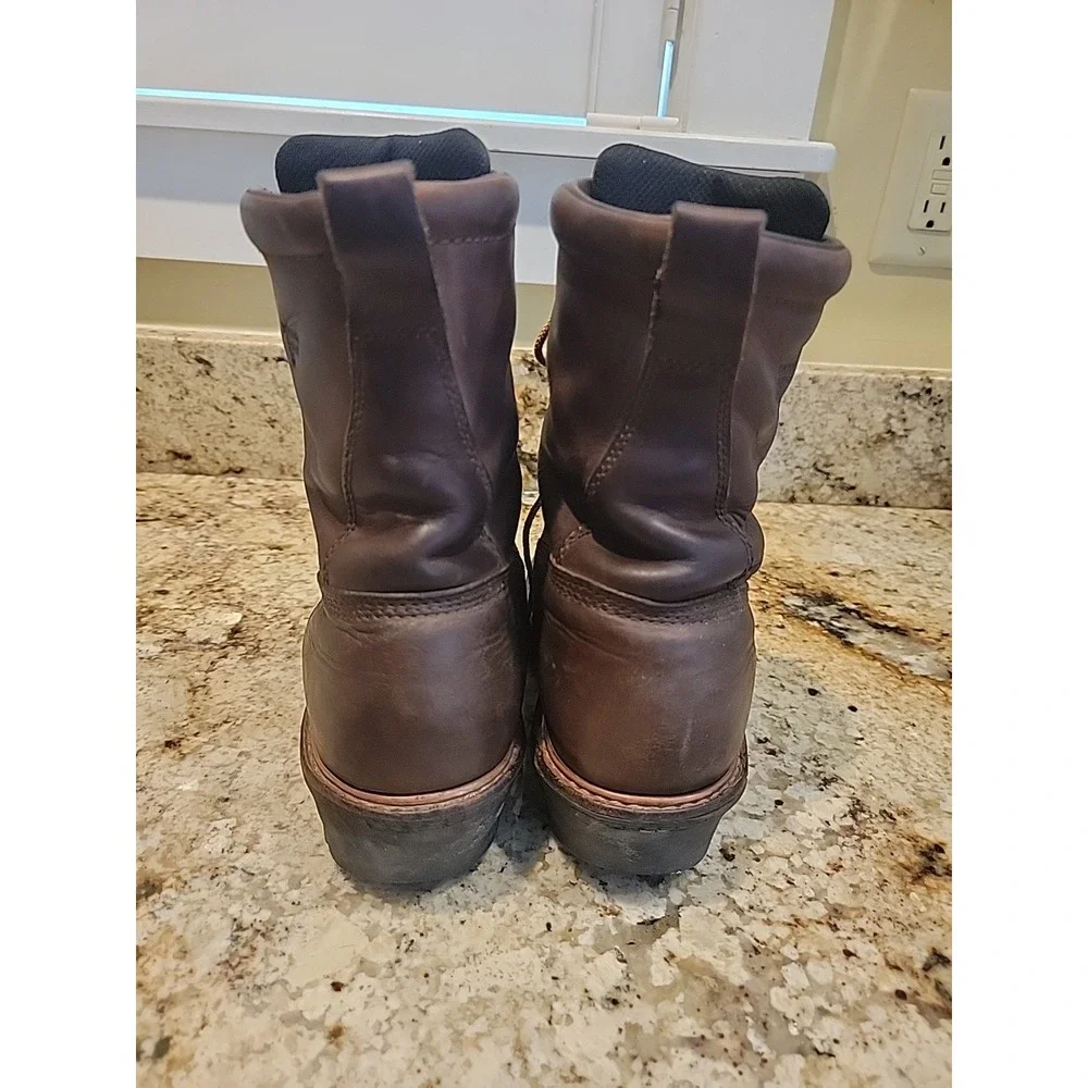 Red Wing Loggermax Leather Work Boots Mens 8.5D Leather Waterproof EH620 Vibram